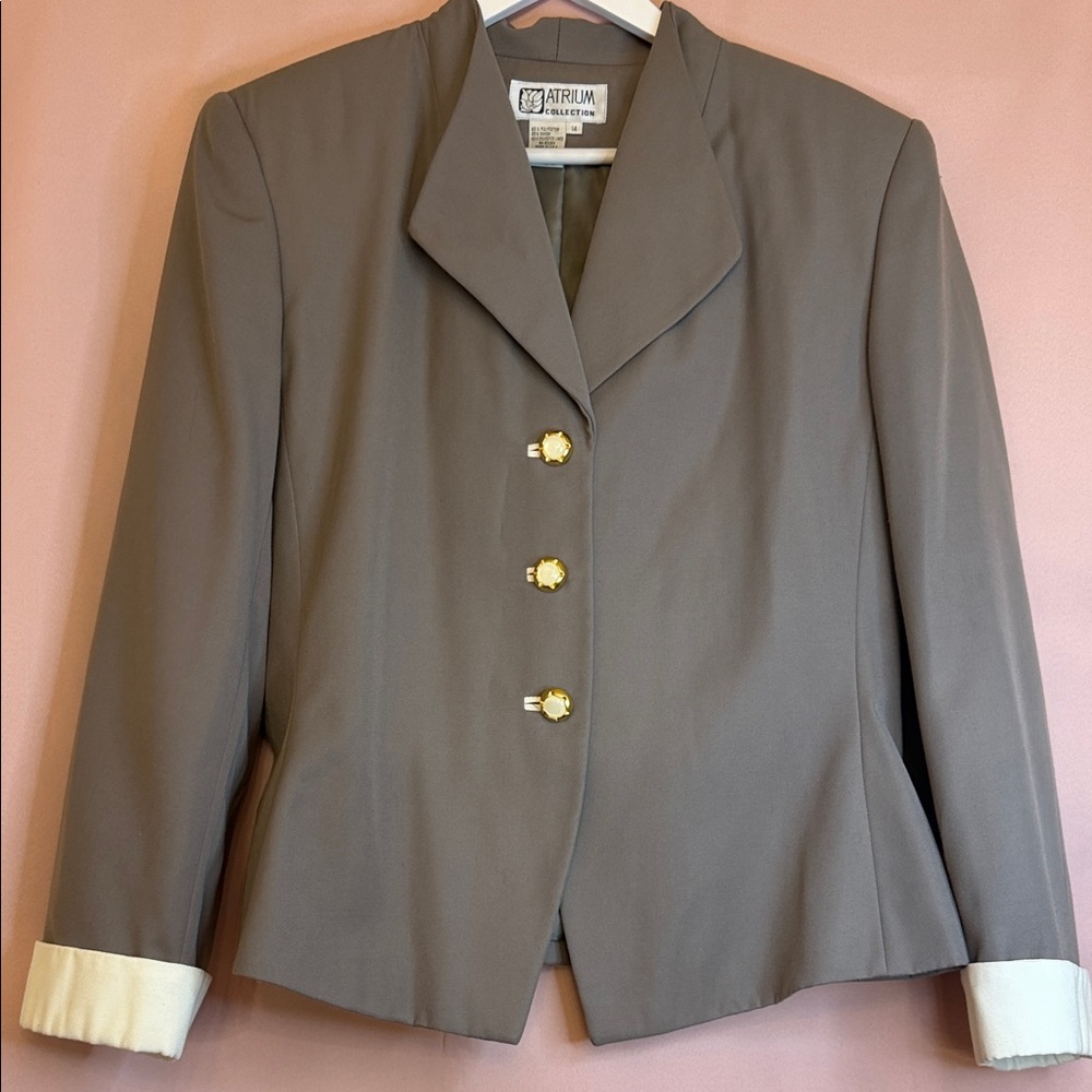 Vintage Fitted Tailored Blazer | Office to Night